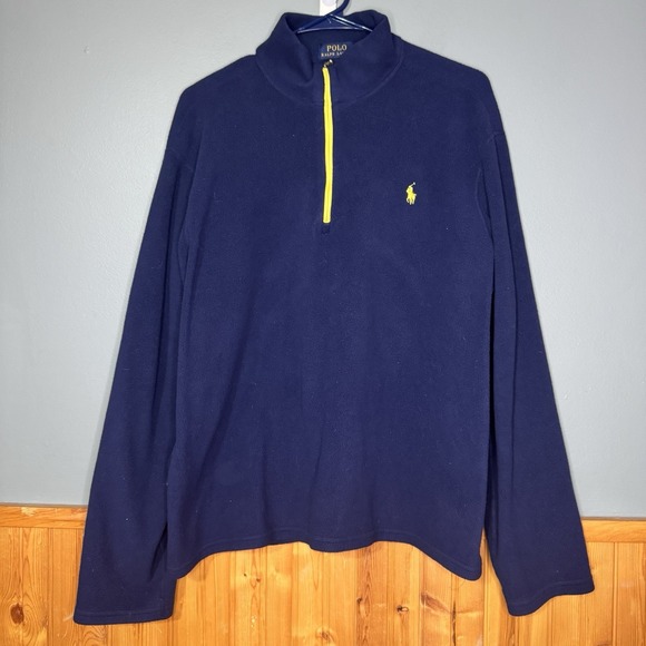 Polo Ralph Lauren Other - POLO RALPH LAUREN Mens Size XXL Mens Performance Fleece 1/4 Zip Pullover Blue